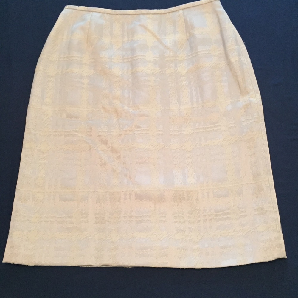 Almond colored texture Skirt with sheen Size 4